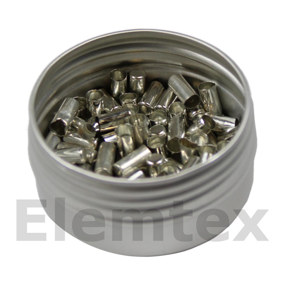 SE1401, Tin Capsules Smooth Wall Flat Base 6x3mm