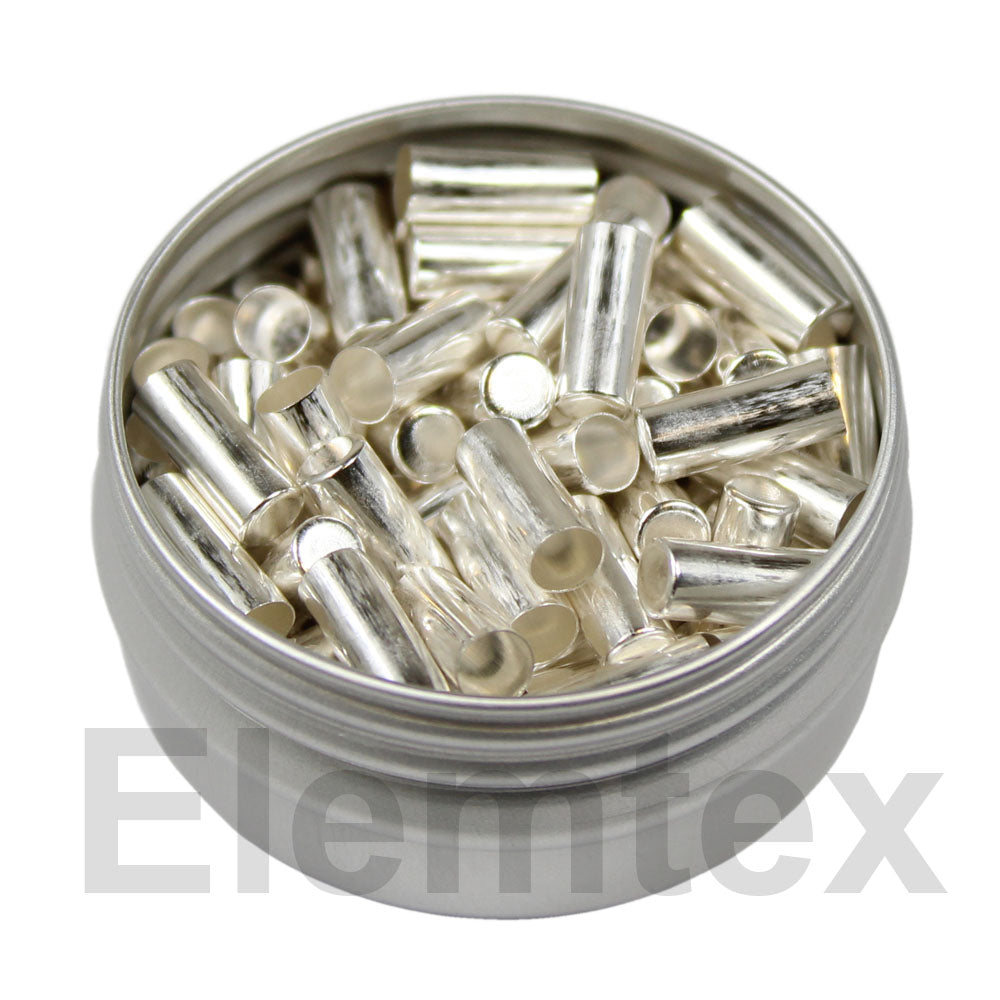 SE2400, Silver Capsules Smooth Wall Flat Base 5 x 2mm, 24005100
