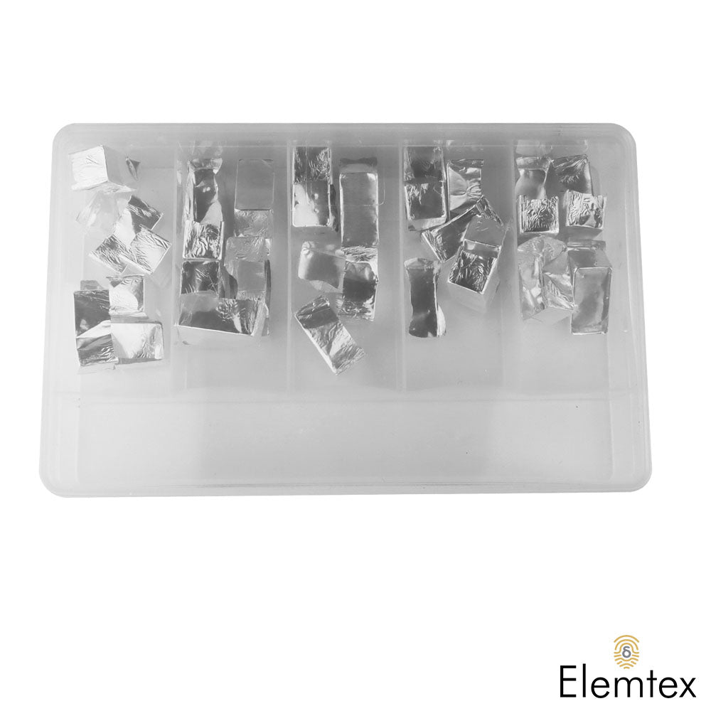 SE2703, Silver Weighing Boats, 10 x 10 x 20mm, Standard Clean