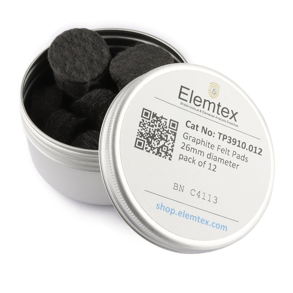 TP3910, Graphite Felt Pads, 26mm, 11.40-0014/4