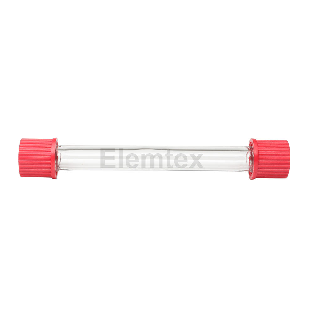 BG2002, Drying tube straight with GL14 end caps, 100mm long, S22 160 204/4