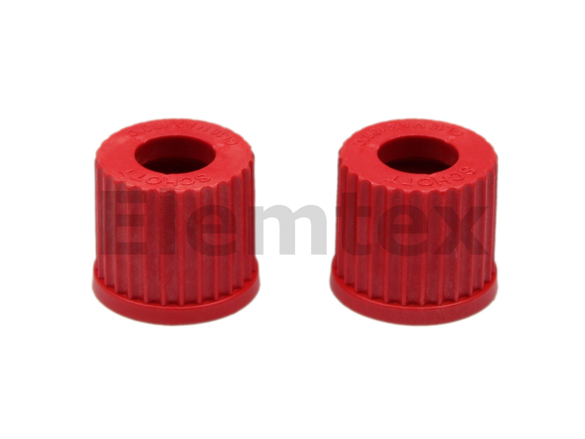 PS4101,  Caps for GL18 threaded scrubber with hole, pack of 2