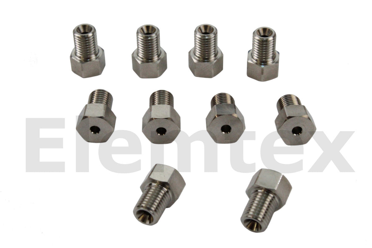 PS1000, Tubing Nuts Stainless Steel, 2mm