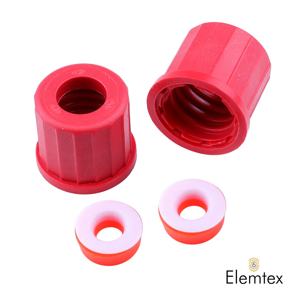 PS4104, Cap Kit for GL14 Scrubbing Tubes with Silicone/PTFE Seals