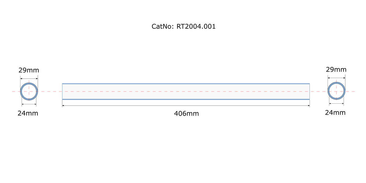 RT2004, Quartz Reduction Tube, Tungsten Tube, 29mm, 25000017 , 200008838