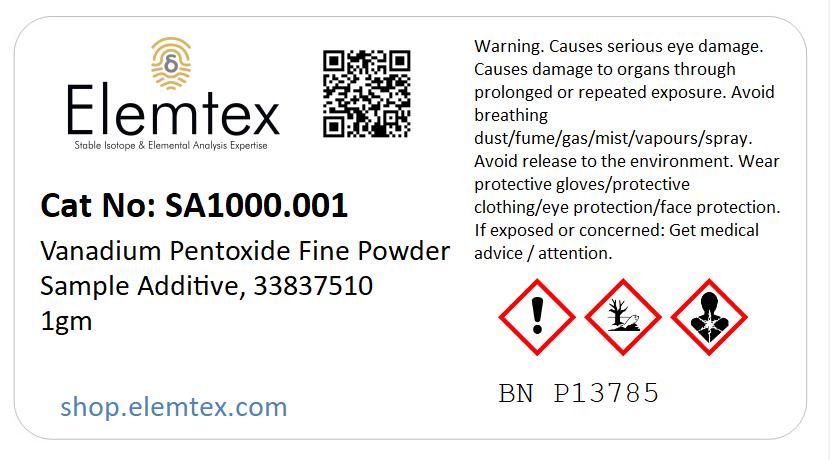 SA1000, Vanadium Pentoxide Fine Powder Sample Additive, 33837510