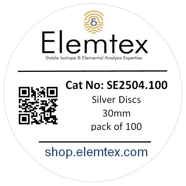 SE2504, Silver Discs 30mm, Standard Clean