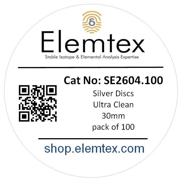 SE2604, Silver Discs 30mm, Ultra Clean