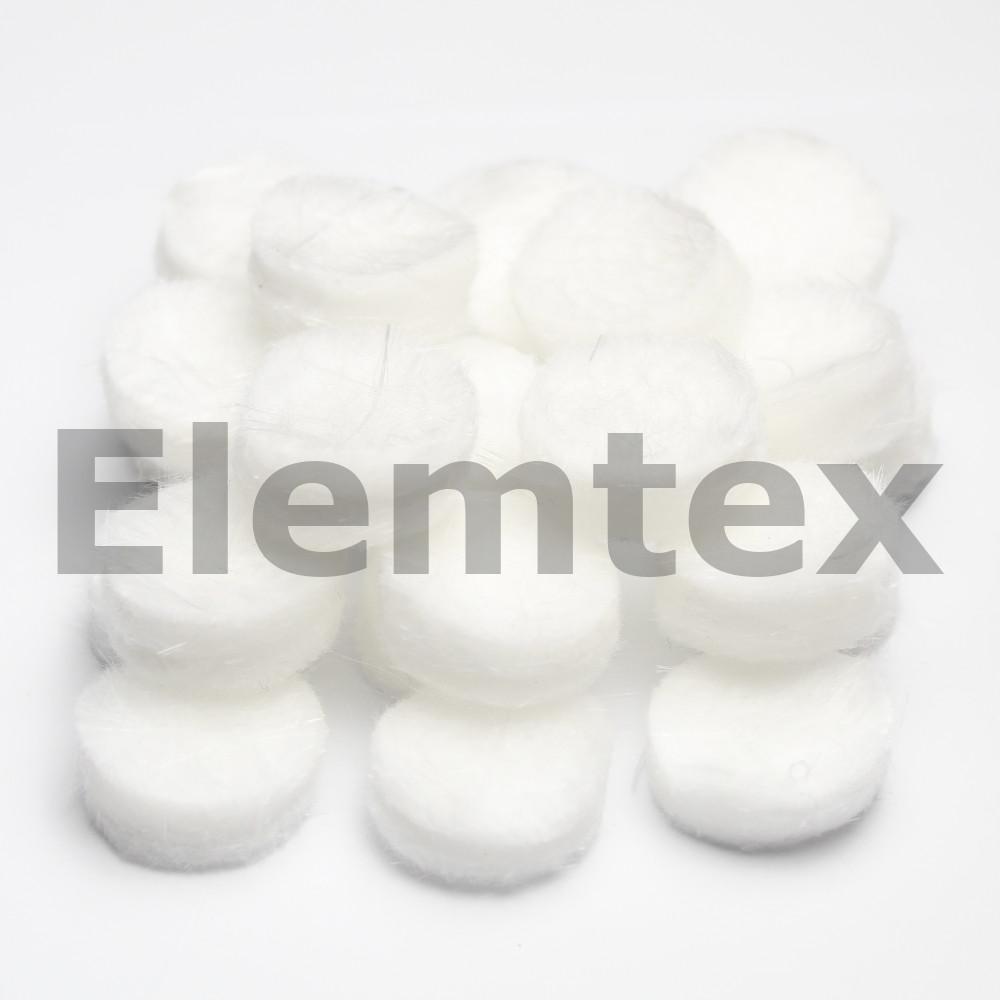 TP3400, Silica ( Quartz) Wool Discs 24mm diameter